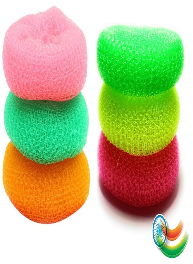 Magic Providers Scratch-Proof Plastic Wool (Pack of 12) | Super Strong Nylon Scrub | Best for Non Stick Utensils Dish Washing Scrubber for Utensils - Image 1